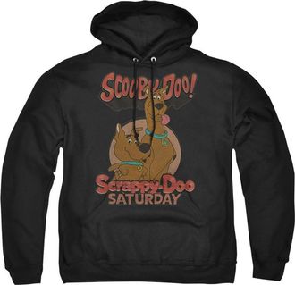 Gildan Scooby Doo Scrappy Saturday Adult Pull Over Hoodie / Hooded Sweatshirt