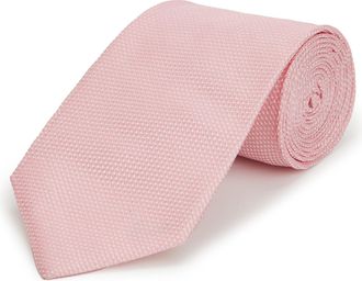 Oliver Brown Italian Pure Silk Tie - Pale Pink