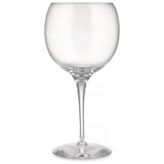 Alessi Calici Da Vino Rosso Mami Xl, Set 4 Pezzi, Vetro Cristallino, 650 Ml, Design Stefano Giovannoni