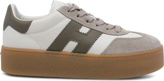 Hogan Low-Top Sneakers with Suede and Smooth Texture Accents