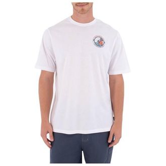 Hurley Tee S/S Printing Press Enjoy T-Shirt f&uuml;r Herren | wei&szlig;