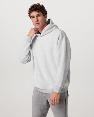Vuori Clothing Restore Oversized Hoodie | Pale Grey Heather | XS, Size Extra Small
