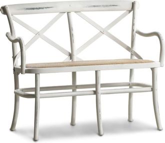 PIB Banco de madera blanco