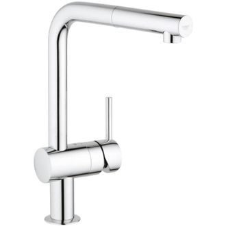 GROHE Minta Mezclador De Cocina Con Giro De 360&deg; Y Ducha De Mano, Cromo (32168000) - Grohe