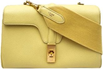 Celine Pre-owned Shoulder Bags, female, Yellow, Size: ONE SIZE Pre-owned Vintage Shoulder Bag