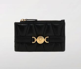 Versace Portacarte di credito Medusa 95 Versace in nappa trapuntata