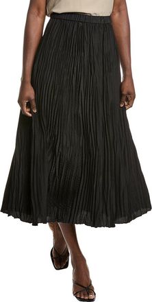 Eileen Fisher Pleated Silk Skirt