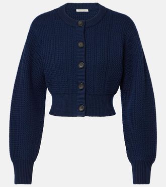Emilia Wickstead Albert cropped wool cardigan