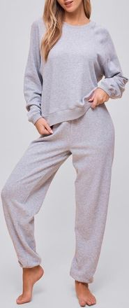 Papinelle Sleepwear Most Wanted Long Sleeve Cotton Blend Sweatshirt in Grey at Nordstrom, Size X-Small