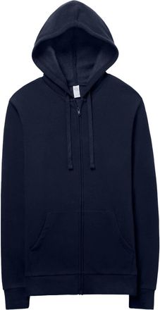 Alternative Unisex Zip Hoodie In Navy