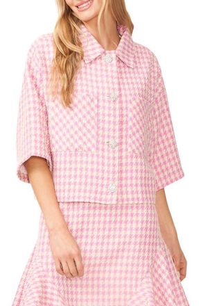 CeCe by Cynthia Steffe Tweed Jacket in New Ivory at Nordstrom, Size Small