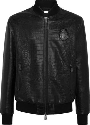 Billionaire Boys Club Leather Bomber Cocco - Heren - Bomber jackets - Zwart - XL - Leer - Jassen