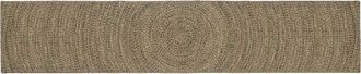 vidaXL Alfombra De &Aacute;rea Natural Y Negro 60 X 400 Cm Yute Vidaxl