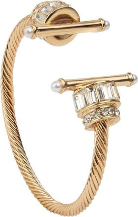 Saachi Saachi Plated Multi Charm Statement Cuff Bracelet