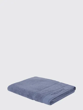 Trussardi Telo mare in spugna di cotone 100% con logo a contrasto