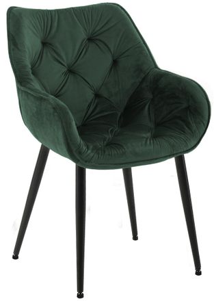 Clp Silla Tanna En Terciopelo Verde