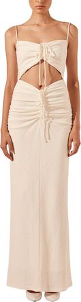 Shona Joy Beau Sleeveless Drawstring Maxi Dress