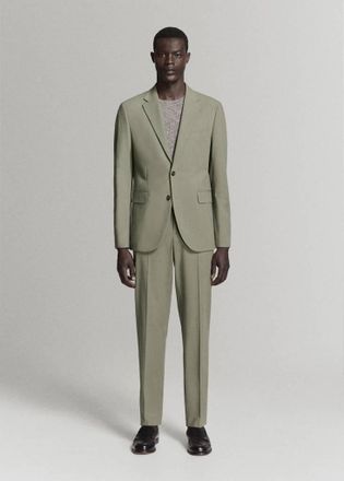 Mango Pantaloni completo Mil&aacute;n slim-fit verde - Uomo - 46 - MANGO MAN