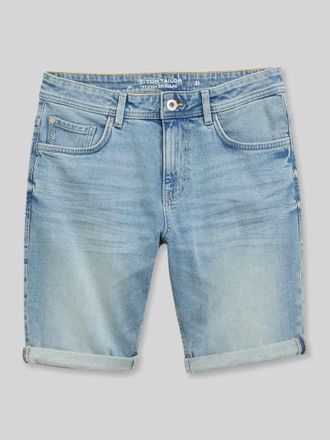 Tom Tailor Regular Fit Jeans Bermudas aus Baumwoll-Mix in Hellblau, Gr&ouml;&szlig;e 30