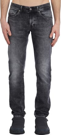 Dondup Mens George Denim Pants - Dark Grey Cotton - Size 31 (Waist)