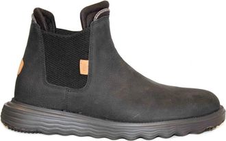 Hey Dude Chelsea Boots - Heren - Chelseaboots - Zwart - 44 EU - Leer - Schoenen