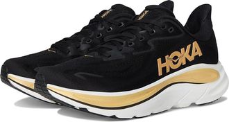Hoka One One Clifton 10 Womens Shoes Black/Gold : 9.5 B - Medium