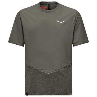 Salewa Pedroc Dry Wind T-Shirt Funktionsshirt f&uuml;r Herren | grau/oliv
