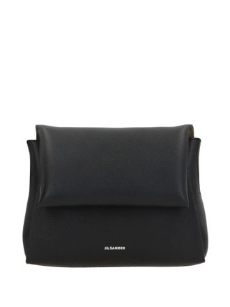 Jil Sander flap-detail shoulder bag - Black