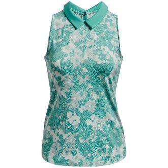 Under Armour Womens Zinger Rise Sleeveless Golf Polo Shirt, NEP, M