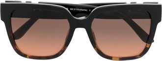Michael Kors logo square-frame sunglasses - women - Acetate - 54 - Black