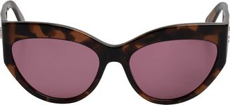 Liu Jo Cat-eye Acetaat Zonnebril - Dames - Zonnebrillen - Bruin - ONE Size - Leer - Accessoires