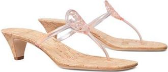 Tory Burch Miller Jelly Kitten Heel Sandal in Pink Quartz at Nordstrom, Size 10.5