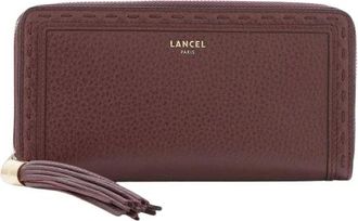 Lancel Compagnon 1Er Flirt Long Zip Wallet - Accessories - Mujer - Marr&oacute;n - ONE SIZE