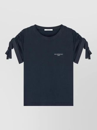 Givenchy cotton bow-detail short-sleeve t-shirt