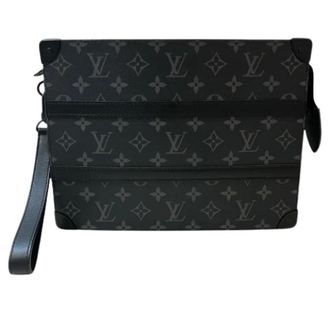 Louis Vuitton Pre-owned Monogram Eclipse Clutch - Heren - Pre-owned - Zwart - Maat: ONE Size