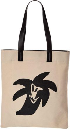 Palm Angels Hunter Canvas & Leather Shopping Bag