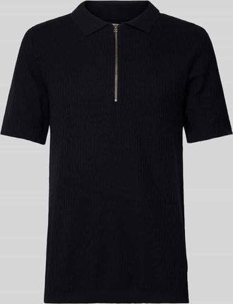 Casual Friday Casual Friday Poloshirt mit kurzem Reißverschluss Modell JOE in Dunkelblau, Größe XXL