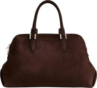 Kiton Fluwelen Su&egrave;de Handtas - Dames - Handtassen - Bruin - ONE Size - Su&egrave;de - Tassen