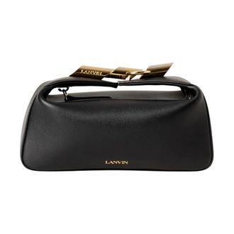 Lanvin Haute Sequence Leather Clutch - female - Lanvin - Handbags - Black - ONE SIZE - Bags