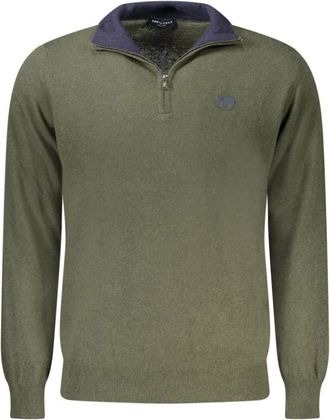 North Sails Trui met halve rits - Heren - Coltruien - Groen - S - Wol - Truien & Vesten