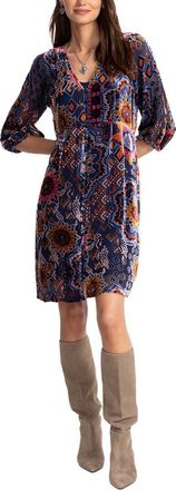 Johnny Was Ryan Silk-Blend Dress