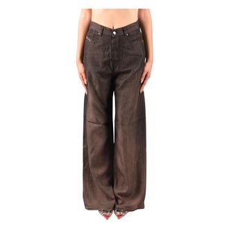 Diesel Wijde broek - Dames - Broeken - Bruin - Maat: W29