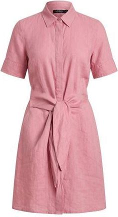 Ralph Lauren TIE-FRONT LINEN SHIRTDRESS