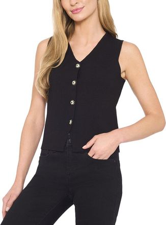 CeCe by Cynthia Steffe Jewel Button Vest