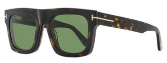 Tom Ford TF6068-B Blue-Light Filtering Clip-On Eyeglasses - Brown