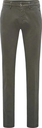 Mason's Slim Fit Chino Broek in Top Grijs - Heren - Chinos - Groen - S - Broeken