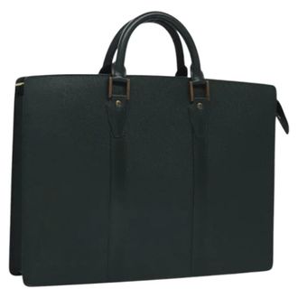 Louis Vuitton Tweedehands leren Louis Vuitton tassen - Dames - Pre-owned - Groen - Maat: ONE Size Leer