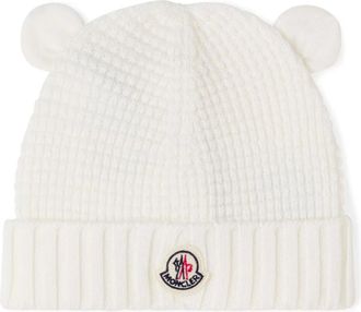 Moncler Accessoires, unisex, Wit, 3Xs, Beanies