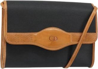 Dior Pre-owned Vintage CD Logo Schoudertas - Dames - Vintage Schoudertas - Zwart - ONE Size - Leer - Vintage