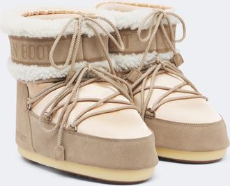 Moon Boot Icon Low Pearly Plus satin snow boots